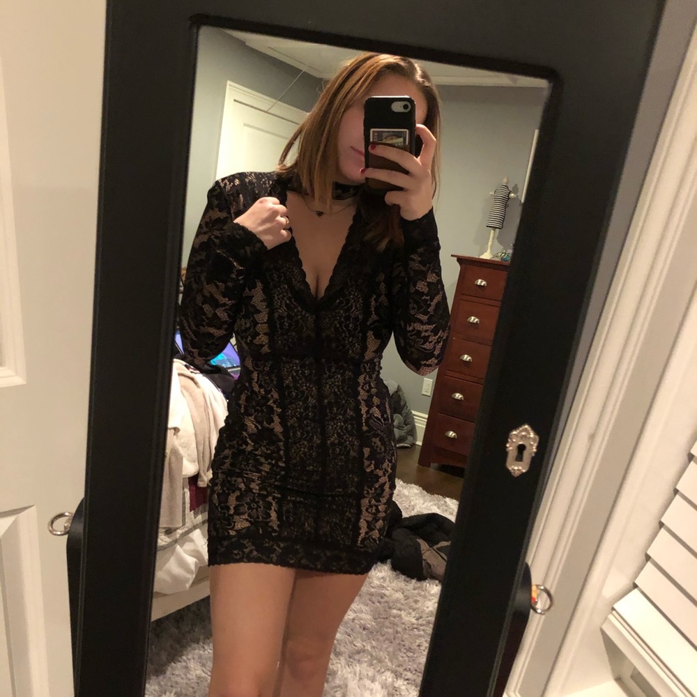 BEBE cocktail body-con dress